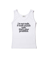 RUDE Sleeveless (WHITE)