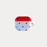 blue love dot AirPods case