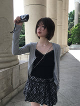 Muel Daily U-Neck Long Sleeve Slim Cardigan