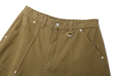 アートワークカーペンターロングバルーンパンツ (Brown)