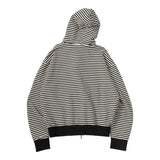 Untitled Starrynight Small Stripe Hood Zip Up Black White