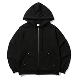 リベットポケットフーディージップアップ