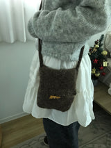 Woody Marl Knit Crossbody Bag (3 Colors)