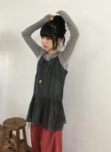 シルヴァナ シフォン レイヤード ビスチェ ワンピース