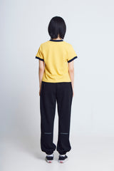 ユニバーサルプリント ½Tシャツ (yellow/navy)