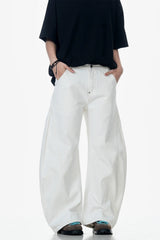 White Blade Wide-Leg Jeans