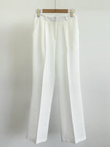 Hidel Linen Basic Pintuck Slacks