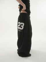 Bold 23embroidery sweat pants -3C