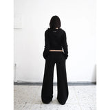 【MADE】button 2way zip-up, black