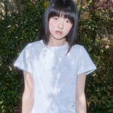 グリッター メイジー ロゴ Tシャツ (White) F25QB125