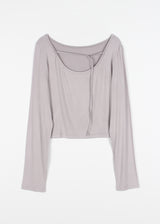 BUCKLE CROP TEE
