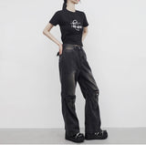 Leanne Cropped Printed T-Shirt