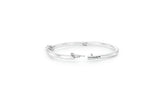 26SS★ [Premium Plating] H-Link AB(W) Single-Line Pave Bangle