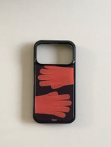 Orange Gloves Epoxy Silver Case