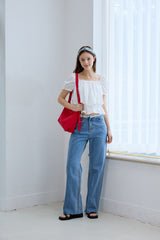 WILD FRINGE DENIM PANTS