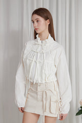 LUCY 2WAY WINDBREAKER white