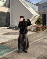 Nover Back Patch Fleece Sweat Pants