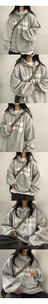 Budding lettering napping hood