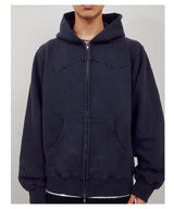 ウエスタンダイイングフードジップアップ [ Washed Deep Navy ]