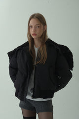 HOODED FLIGHT JUMPER_BLACK