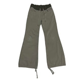 Khaki low boots cut pants