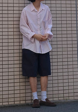 [SEMADE] エッセンシャルストライプシャツ