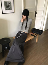 フィニシャーリングカットリブスリムフード付きスウェット