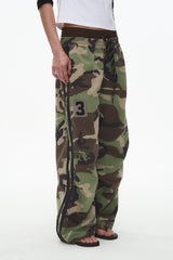 Camo Double Waist Pants