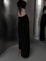 low-rise ring pants (2color)