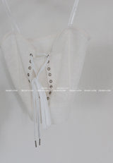 corset lace bustier sleeveless