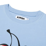 SIGNATURE BIG CHERRY CROP T-SHIRT - SKY 