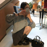 [Bellide made] ヘンリーネック, ラグランオーバーフィットスウェットシャツ