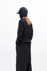 Meiji semi-crop long-sleeved T-shirt