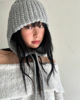 Trapper Hat Knit - Grey