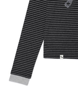 ストライプド ミュージック ノート LS Tシャツ(CV2GFFT554A)