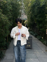 LMN Elite Wide Greitine Cargo Denim Pants (blue)