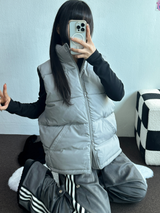 Bカシックフィットパディングベスト💚🩶🖤🤍🤎6カラー