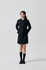 ODE ASYMMETRIC JACKET / BLACK