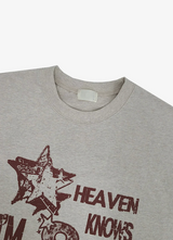 オッドビンテージプリンティドボクシー長袖Tシャツ