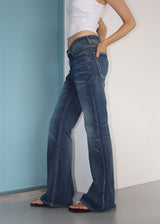 WASHING FLARED DENIM