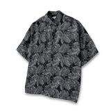 Palm tree half-shirt [Black]