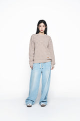 25SS デストロイデニムバドパンツ ライトブルー