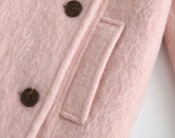 Rosie Double Button Wool Half Coat