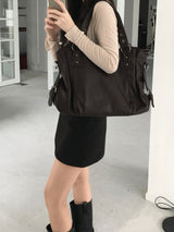 Cust Leather Shoulder Bag (3 colors)