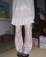 (2color) Flower Soft Pants
