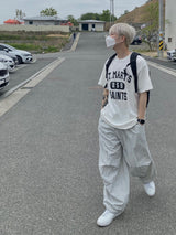 Silver String Nylon Balloon Pants 2C