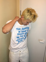 原宿 セミクロップド ショートスリーブ Tシャツ (3c)