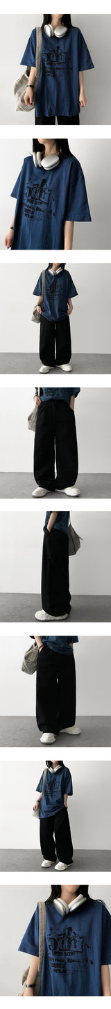 Juy oversized fit short-sleeved T-shirt