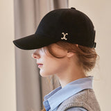 VA Curved Stud Ball Cap / Black