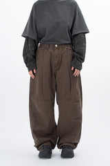 Eco Knee Incision カーブワイドパンツ